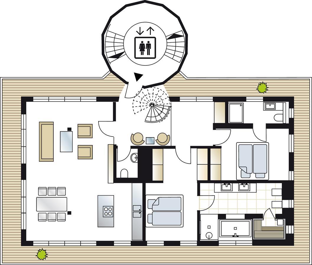 Penthouse Mueritzblick Apartment Rechlin Ngoại thất bức ảnh